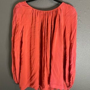 Red Orange Flowy Top